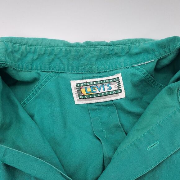 International Levi's Collection - Vintage Green Button Up - Used, Please Read!! - Picture 7 of 9